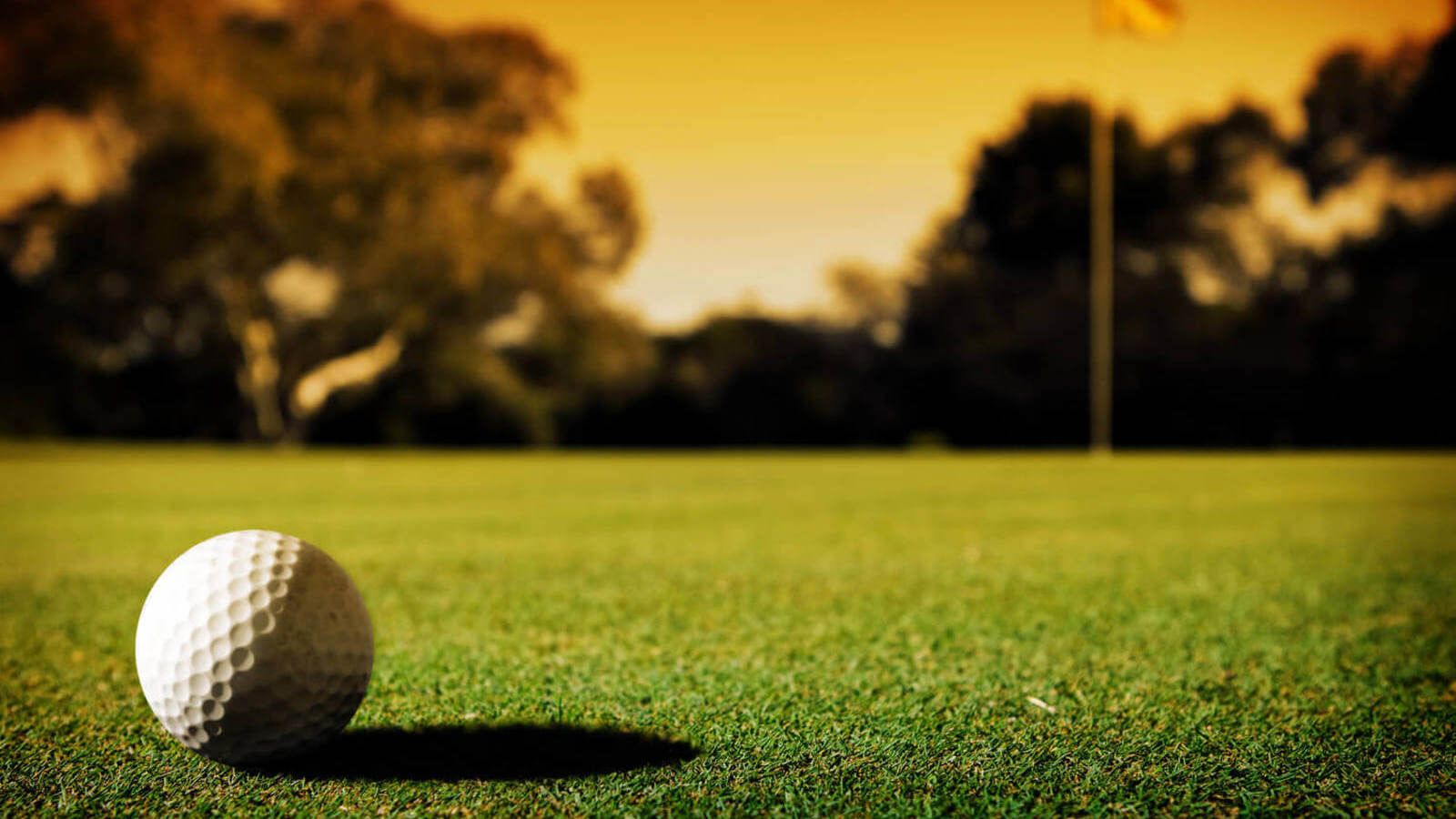 Golf Ball near Flag cropped